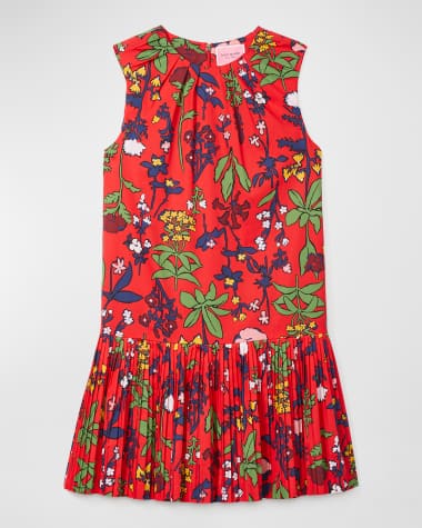 kate spade new york botanical garden pleated shift dress
