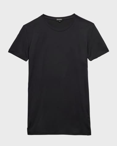 ZEGNA Men's Slim Fit Micromodal Crewneck T-Shirt
