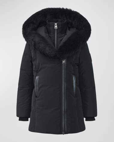 Mackage Girl's Recycled Down Coat W/ Signature Mackage Collar, Size 8-14