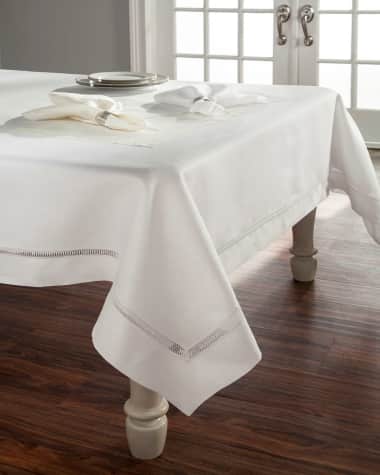 Home Treasures Doric Linen Tablecloth, 72" x 144"