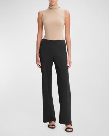 Vince High-Waist Wide-Leg Bias Pants