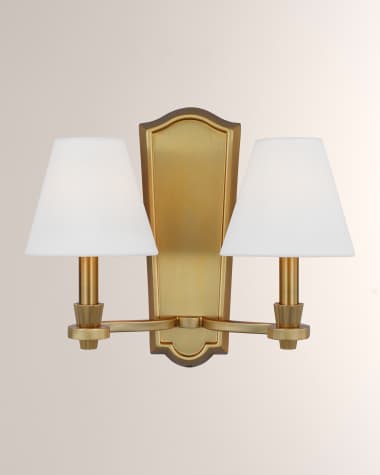 Visual Comfort Studio Paisley Double Sconce By Alexa Hampton