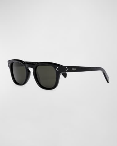 Celine Men's Keyhole Bridge Square Sunglasses