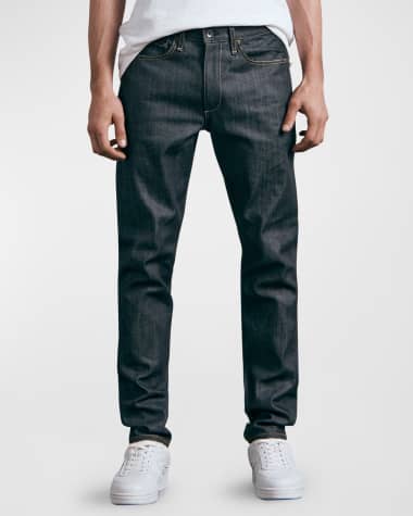Mens Designer Clothes  LOUIS VUITTON Men Slim Fit Jeans In Black 1