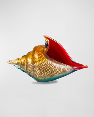 Dale Tiffany Oceanside Sea Shell Art Glass Sculpture