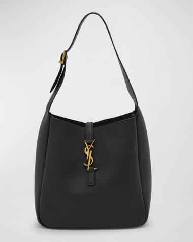 Saint Laurent Le 5 A 7 YSL Small Hobo in Smooth Supple Leather