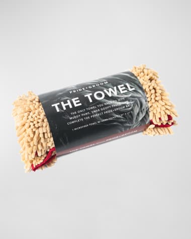 Pride + Groom The Towel Dog Microfiber Towel with Hand Pockets