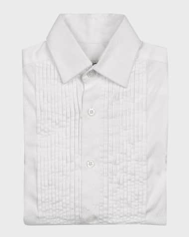 Appaman Boy's Pleated Tuxedo Shirt, Size 2T-16