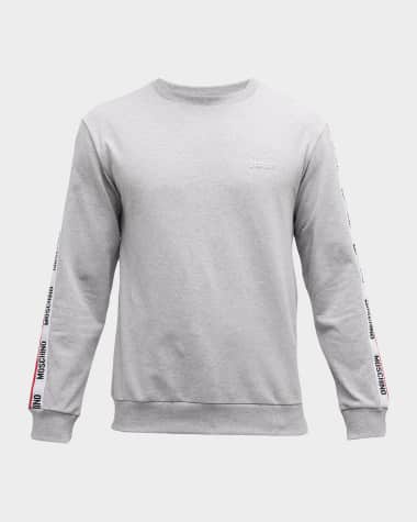 Moschino Men's Logo-Tape Crew Sweatshirt