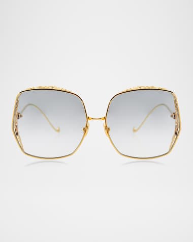 Anna-Karin Karlsson Nouveau Romantica Round Stainless Steel Sunglasses
