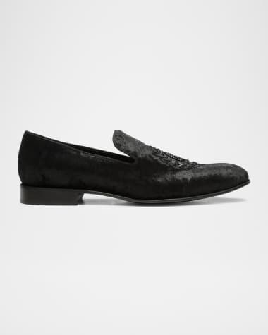 Donald Pliner Men's Spencer Velvet Smoking Slippers