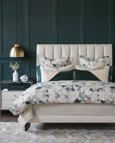 Eastern Accents Izaro Watercolor Print Euro Sham Izaro Woven King Sham