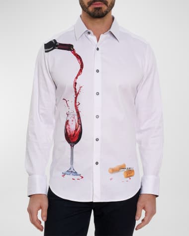 Robert Graham Men's Pinot Noir 2 Stretch Sport Shirt