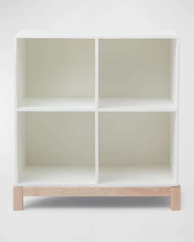 Milton & Goose Kid's 4 Cubby Bookshelf