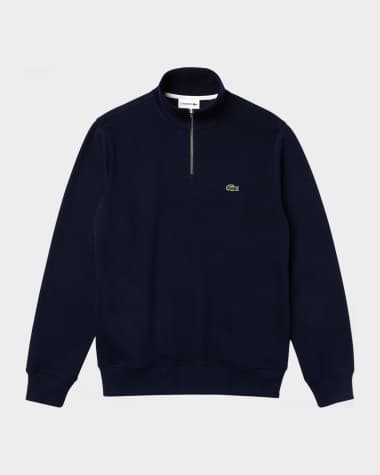 Lacoste Men's Crocodile Quarter-Zip Sweatshirt