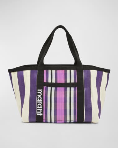 Isabel Marant Darwen Striped Nylon Tote Bag