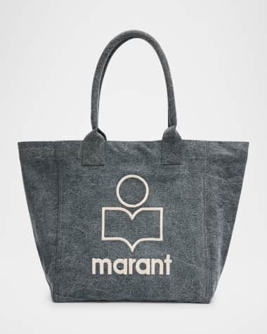 Isabel Marant Yenky Small Washed Canvas Tote Bag