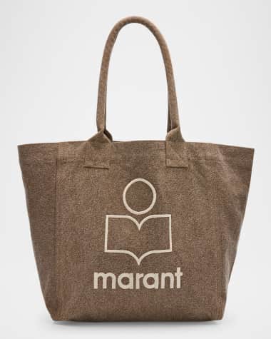 Isabel Marant Yenky Small Washed Canvas Tote Bag
