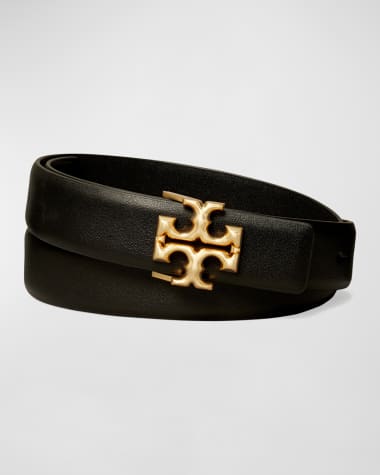 1 Kira Embossed Logo Belt: Women's Designer Belts
