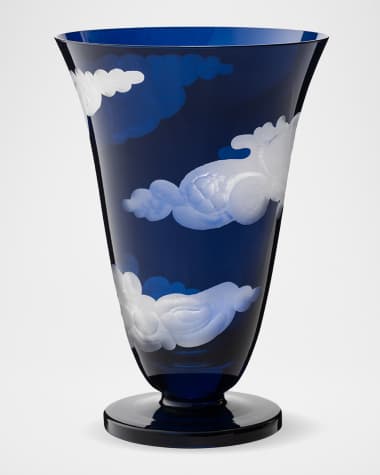 Jonathan Hansen Cobalt Crystal Stemless Champagne Flute