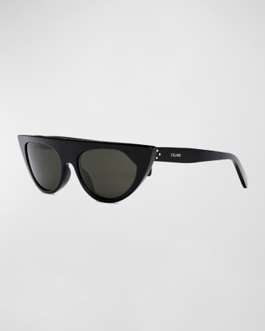 Celine Flat-Top Acetate Cat-Eye Sunglasses