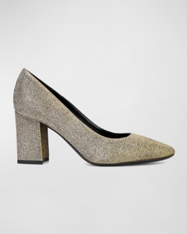 The Block Heel Pointed Pump in Light Natural – Shoes 'N' More