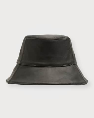 Helen Kaminski Logo Charm Suede Bucket Hat