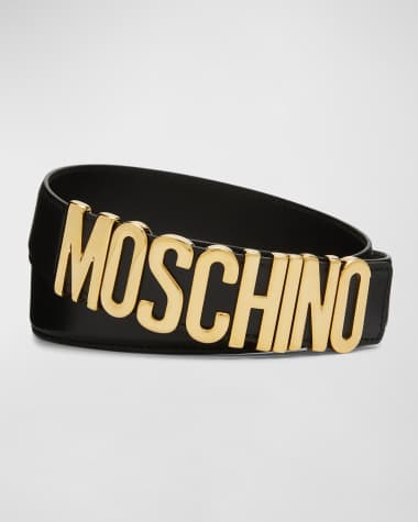 Designer sales belts moschino