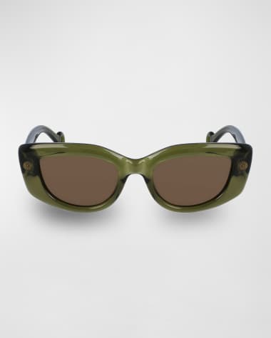 Lanvin Daisy Chunky Rectangle Sunglasses