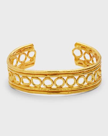 Jean Mahie 22K Yellow Gold Dentelliere Bracelet