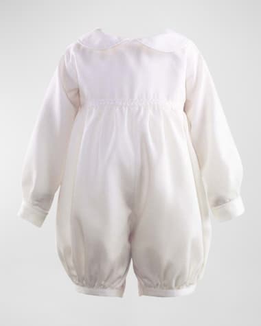Rachel Riley Girl's Long-Sleeve Cotton Babysuit, Size 3M-12M