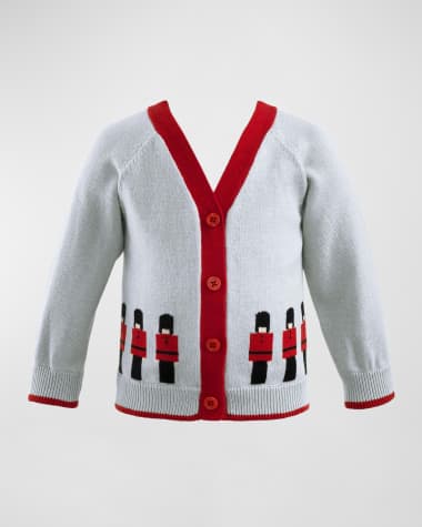 Rachel Riley Boy's Royal Guards Intarsia Cardigan, Size 6M-24M