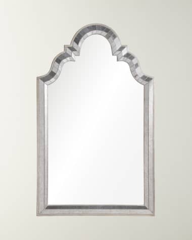 Mirror Home Antiqued Silver Lead Carved Mirror