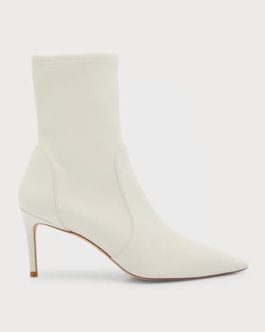 Designer white ankle boots sales