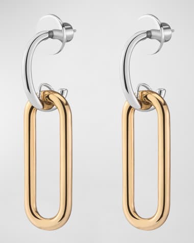 LOUIS VUITTON Crazy In Lock Earrings Set Gold Brass