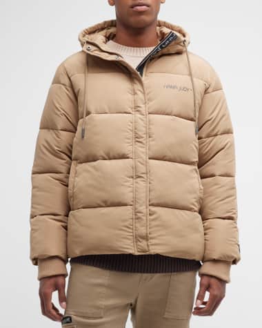 NANA JUDY Men's Domain Puffer Jacket w/ Logo Tape