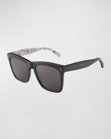 Illesteva X Gray Malin Square Acetate Sunglasses