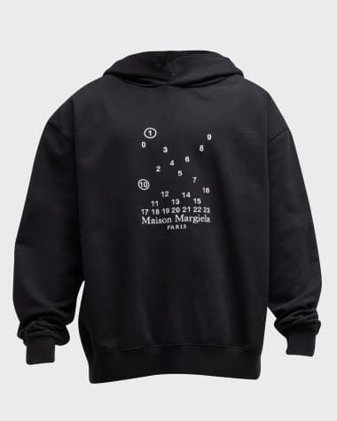Maison Margiela Men's Scattered Logo Hoodie