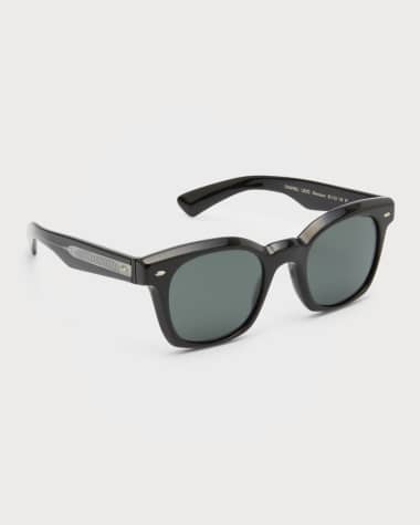 Oliver Peoples Men's The Merceaux Polarized Square Sunglasses