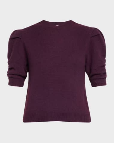 FRAME Ruched Cashmere Sweater