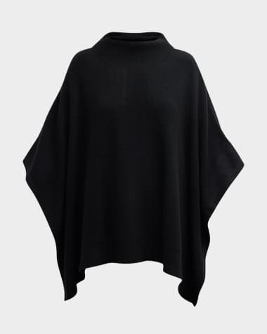 Vince Funnel Neck Knit Cashmere Poncho