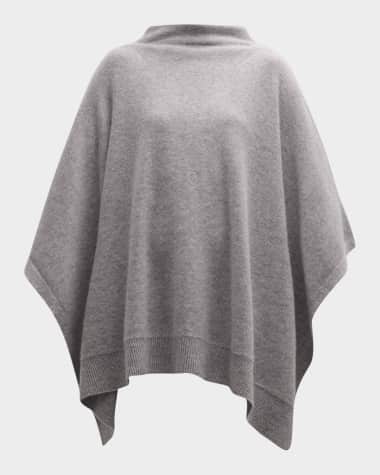 Vince Funnel Neck Knit Cashmere Poncho