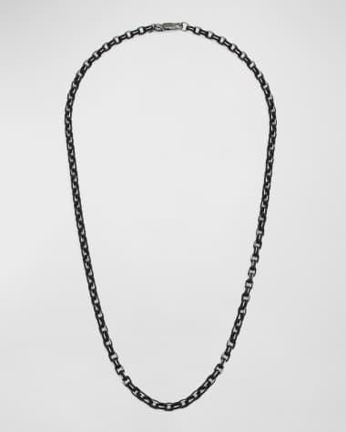Armenta Men's Belcher Flat Chain Necklace, 22"L