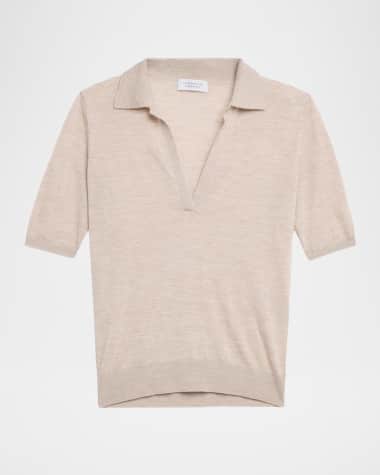 Gabriela Hearst Frank Cashmere Polo Top