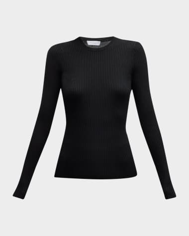 Gabriela Hearst Browning Cashmere Ribbed Top
