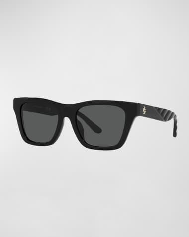 Tory Burch Textured Square Acetate Sunglasses