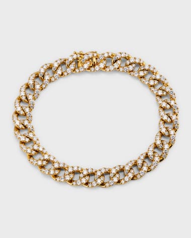 ZYDO 18k Yellow Gold Diamond Chain Bracelet