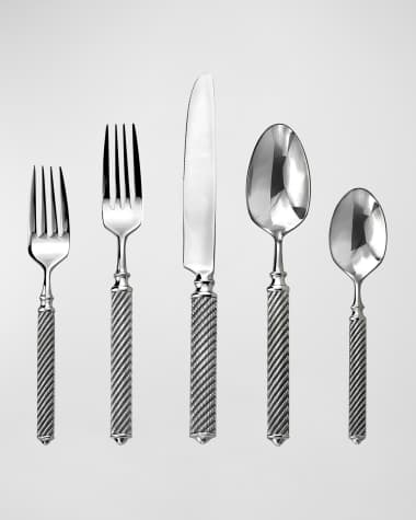 Ricci Silversmith Torsade Mirror 20-Piece Flatware Set