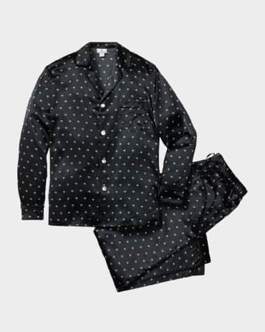 Petite Plume Men's Silk Pajama Set
