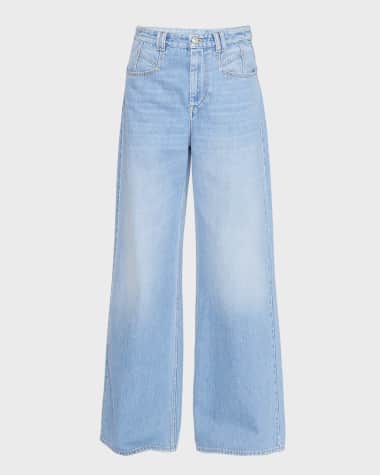 Isabel Marant Lemony Wide-Leg Denim Jeans